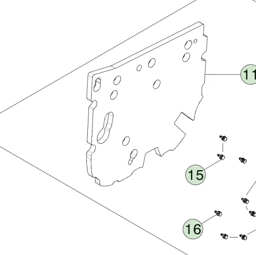 1831879-01-E Нижній задній шумопоглинальний піноматеріал – права сторона REAR NVH LOWER FOAM – RIGHT HAND