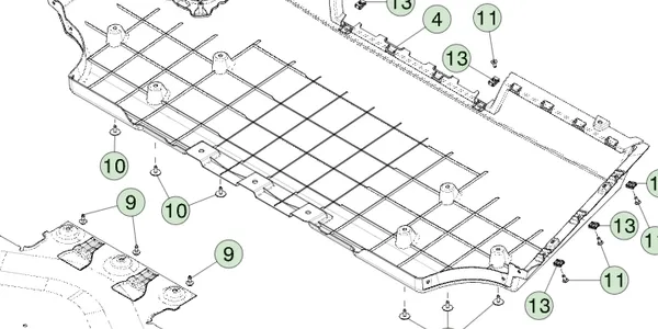 1896372-00-B Дифузор заднього бампера DIFFUSER REAR FASCIA 1896372-00-B Дифузор заднього бампера DIFFUSER REAR FASCIA