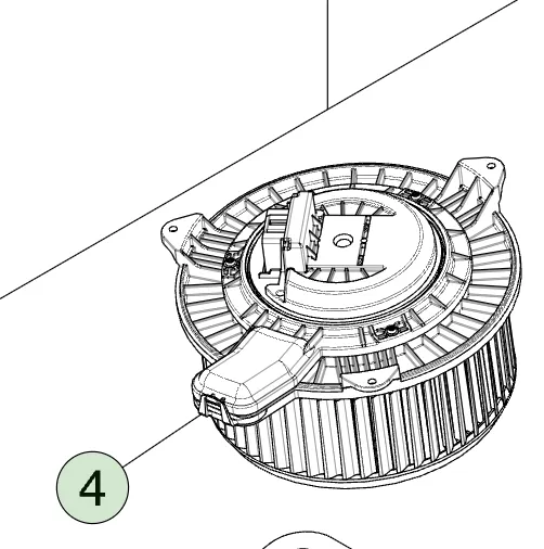 1933574-00-C Повітродув (вентилятор) системи кондиціонування HVAC BLOWER