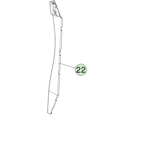 1848587-00-D Ліва заглушка перегородки передньої стійки SAIL BAFFLE CLOSEOUT – LEFT HAND