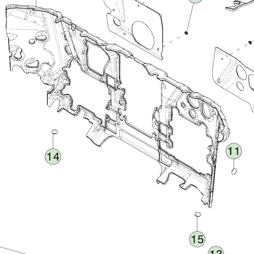 1875718-00-D Демпфувальна NVH-подушка для жабо NVH PAD – COWL