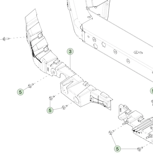 1815269-00-B Правий опорний кронштейн SUPPORT BRACKET – RIGHT HAND