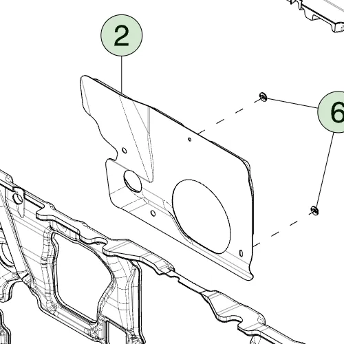 1800675-00-B Лівий демпфер панелі приладів DASH ABSORBER – LEFT HAND