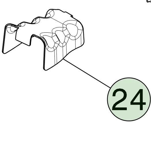 1979252-S0-B Опорна пластина лівої секції заднього лонжерона BACKING PLATE – REAR RAIL SECTION – LEFT HAND
