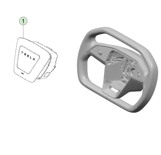 1733862-78-B Модуль подушки безпеки водія  DRIVER AIRBAG ASSEMBLY