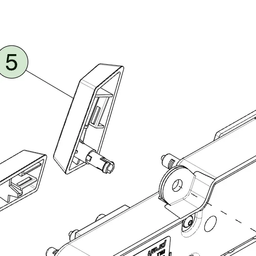 1864039-00-F Перемикач подушки сидіння 1-го ряду — сірий правий бік 1ST ROW SEAT SWITCH CUSHION GREY – RIGHT HAND