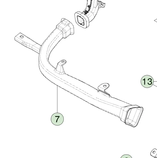 1693003-00-C Повітропровід для осушення бокового вікна — правий SIDE WINDOW DEMIST DUCT – RIGHT HAND