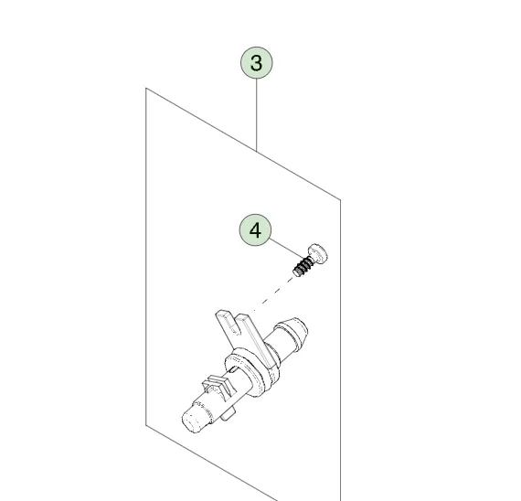 1851969-00-A Сопло камери фасції FASCIA CAMERA NOZZLE