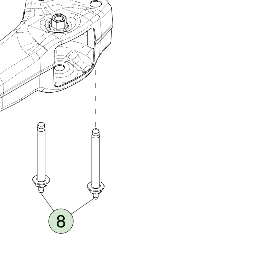 1776938-00-A Комбінований болт M16×141 з додатковим різьбовим елементом M10×19 шестигранна головка клас міцності 10.9 покриття G0410 DES