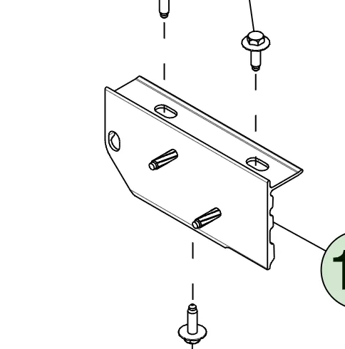 1854653-ST-D Ліва передня опора бампера FRONT BUMPER MOUNT – LEFT HAND