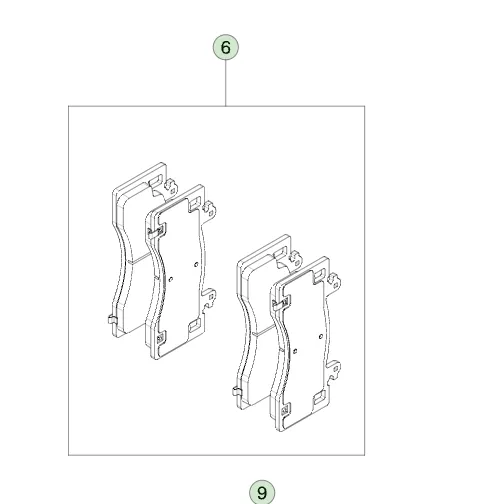 8008351-00-B Комплект передніх гальмівних колодок для обслуговування SERVICE FRONT BRAKE PAD KIT