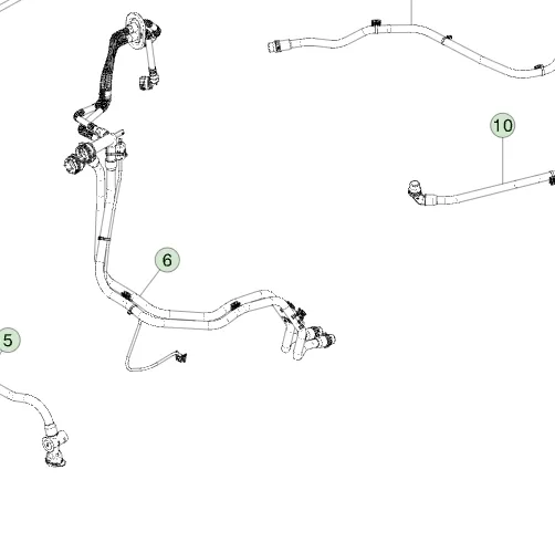 1871819-00-G Шланг – комплект охолоджуючої рідини для акумулятора HOSE- BATTERY COOLANT BUNDLE