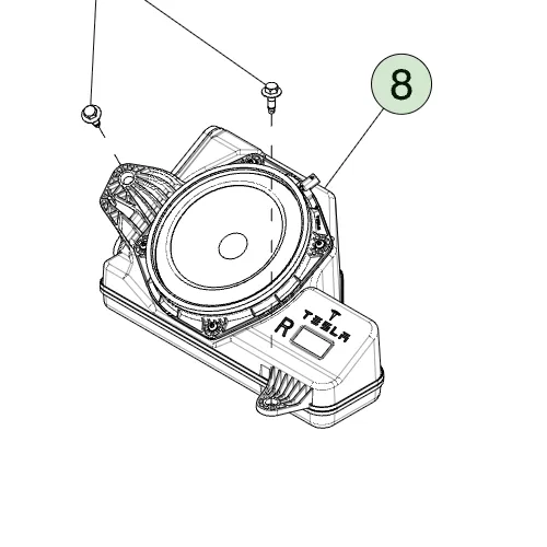 1878995-00-C Сабвуфер 200 мм — права сторона 200MM WOOFER – RIGHT HAND