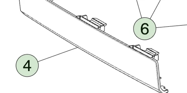 1815251-00-B Нижня заглушка номерного майданчика передньої панелі FRONT FASCIA LOWER DUMMY LICENSE PLATE COVER 1815251-00-B Нижня заглушка номерного майданчика передньої панелі FRONT FASCIA LOWER DUMMY LICENSE PLATE COVER
