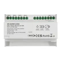 SR-DARM16-DIN4 DALI-2 Relaismodul 4-Kanal 16A Schaltaktor für 230V AC, Hutschienen-Montage SR-DARM16-DIN4 DALI-2 Relaismodul 4-Kanal 16A Schaltaktor für 230V AC, Hutschienen-Montage