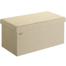 Casaria® Sitzbank Beige 76x38x38cm MDF faltbar Casaria® Sitzbank Beige 76x38x38cm MDF faltbar