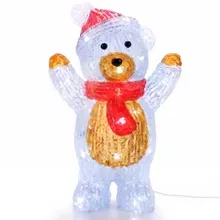 Deuba® LED Acryl Figur Weihnachten Teddy stehend Deuba® LED Acryl Figur Weihnachten Teddy stehend