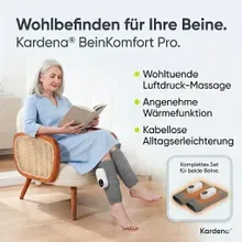 Kardena BeinKomfort Pro – Luftdruck- und Wärme-Massage für zu Hause Kardena BeinKomfort Pro – Luftdruck- und Wärme-Massage für zu Hause