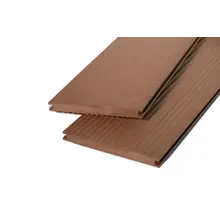 WPC Massivdiele WoodoKosXXL 20 x 200 mm, 4 m lang, rehbraun geriffelt / glatt, beidseitig begehbar WPC Massivdiele WoodoKosXXL 20 x 200 mm, 4 m lang, rehbraun geriffelt / glatt, beidseitig begehbar