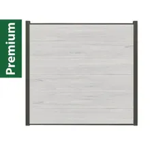 Komplettset XXXL Coex Sylt beige (9 x Zaun + 10 Pfosten anthrazit) Komplettset XXXL Coex Sylt beige (9 x Zaun + 10 Pfosten anthrazit)