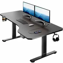 Höhenverstellbarer Schreibtisch Schwarz 160x75x73-118cm Höhenverstellbarer Schreibtisch Schwarz 160x75x73-118cm