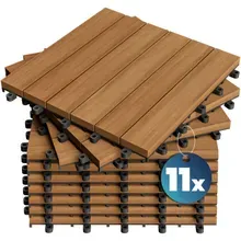 Holzfliese Akazienholz FSC®-zertifiziert 11er-Set 30x30cm Holzfliese Akazienholz FSC®-zertifiziert 11er-Set 30x30cm