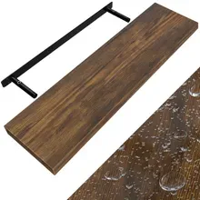 Wandregal Schweberegal 90cm Eiche dunkel + Halterung Wandregal Schweberegal 90cm Eiche dunkel + Halterung