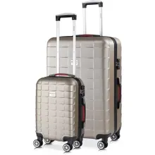 Hartschalenkoffer-Set 2-tlg Exopack Champagner ABS Hartschalenkoffer-Set 2-tlg Exopack Champagner ABS
