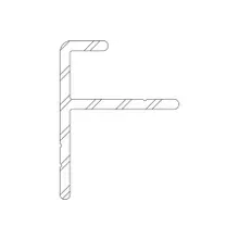 Twinson Alu Start- / Endprofil, 28 x 21 mm, 3 m lang, für alle Holz- und Alu-Trägerprofile Twinson Alu Start- / Endprofil, 28 x 21 mm, 3 m lang, für alle Holz- und Alu-Trägerprofile