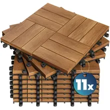 Holzfliese Akazie Mosaik FSC®-zertifiziert 11er-Set 30x30cm Holzfliese Akazie Mosaik FSC®-zertifiziert 11er-Set 30x30cm