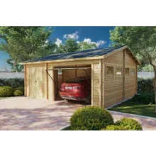 Garage mit Abstellraum “Hansa Q” 6x6m | Garage mit Abstellraum | Holzgarage als Bausatz kaufen | Garage in Holzständerbauweise Garage mit Abstellraum “Hansa Q” 6x6m | Garage mit Abstellraum | Holzgarage als Bausatz kaufen | Garage in Holzständerbauweise