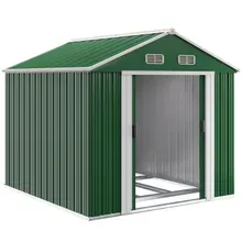 Gardebruk® Geräteschuppen Grün 260x315x180cm Metall 15m³ Stauraum verzinkter Bodenkranz Gardebruk® Geräteschuppen Grün 260x315x180cm Metall 15m³ Stauraum verzinkter Bodenkranz