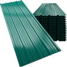 Trapezblech 12er-Set Grün 129x46cm gelocht Trapezblech 12er-Set Grün 129x46cm gelocht