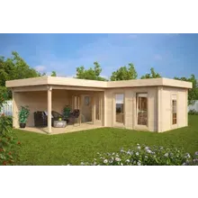 Eck-Gartenhaus “Hansa Deluxe A” 7x7m | Eck-Gartenhaus aus Holz | Großes Gartenhaus mit Terrasse | Holzhaus Eck-Gartenhaus “Hansa Deluxe A” 7x7m | Eck-Gartenhaus aus Holz | Großes Gartenhaus mit Terrasse | Holzhaus