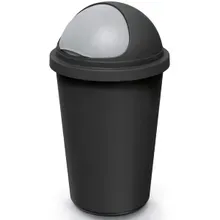 monzana® Mülleimer Schwarz/Grau Kunststoff 50L monzana® Mülleimer Schwarz/Grau Kunststoff 50L