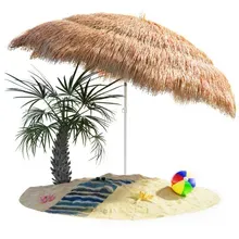 Sonnenschirm Hawaii Natur Ø160cm UV-Schutz 30+ Sonnenschirm Hawaii Natur Ø160cm UV-Schutz 30+