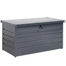 Gardebruk® Gartenbox 385L Anthrazit wasserdicht abschließbar bis 100kg verzinkt Gardebruk® Gartenbox 385L Anthrazit wasserdicht abschließbar bis 100kg verzinkt