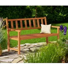 Casaria® Gartenbank Kensington Akazienholz 120x90x50-58cm Casaria® Gartenbank Kensington Akazienholz 120x90x50-58cm