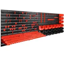 Werkzeugwand Schwarz/Rot 97-tlg inkl Stapelboxen Werkzeugwand Schwarz/Rot 97-tlg inkl Stapelboxen