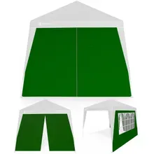 Casaria® Seitenwand Faltpavillon Capri 2er-Set Grün 3x3m Casaria® Seitenwand Faltpavillon Capri 2er-Set Grün 3x3m
