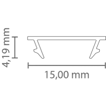 PC41-13 FLAT Abdeckung 2 m – für LED Profil Exo-A1/A1F/A2/A2F | klar PC41-13 FLAT Abdeckung 2 m – für LED Profil Exo-A1/A1F/A2/A2F | klar