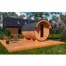 Fasssauna mit Vorraum- “Standard” 3x2m | Sauna mit Vordach | Fasssauna kaufen | Holz-Sauna kaufen Fasssauna mit Vorraum- “Standard” 3x2m | Sauna mit Vordach | Fasssauna kaufen | Holz-Sauna kaufen