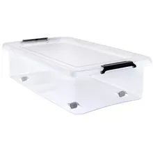 Aufbewahrungsbox Transparent 60x40x17cm 30L stapelbar Aufbewahrungsbox Transparent 60x40x17cm 30L stapelbar