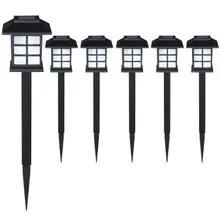 LED Solarleuchten 6er-Set Schwarz LED Solarleuchten 6er-Set Schwarz