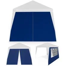 Casaria® Seitenwand Faltpavillon Capri 2er-Set Blau 3x3m Casaria® Seitenwand Faltpavillon Capri 2er-Set Blau 3x3m