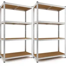 Schwerlastregal 2er-Set 170x75x30cm verzinkt 280kg Schwerlastregal 2er-Set 170x75x30cm verzinkt 280kg