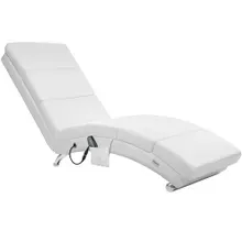 Casaria® Relaxliege London Weiß mit Massage- & Heizfunktion Casaria® Relaxliege London Weiß mit Massage- & Heizfunktion