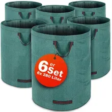 Gardebruk® Gartenabfallsack 6er-Set Grün je 280 Liter Gardebruk® Gartenabfallsack 6er-Set Grün je 280 Liter