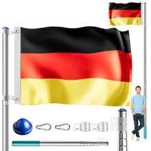 Fahnenmast Alu 630cm inkl Deutschland-Flagge Fahnenmast Alu 630cm inkl Deutschland-Flagge