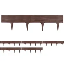 Deuba® Beeteinfassung 4er-Set Braun 15,6m Deuba® Beeteinfassung 4er-Set Braun 15,6m